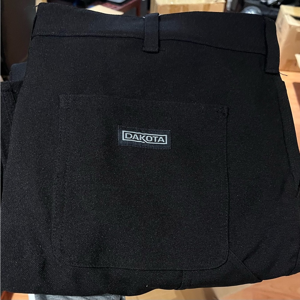Dakota black waterproof work pants